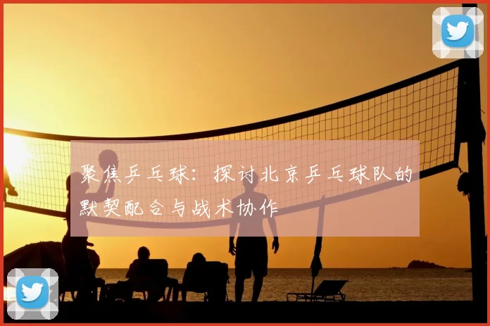 聚焦乒乓球:探讨北京乒乓球队的默契配合与战术协作