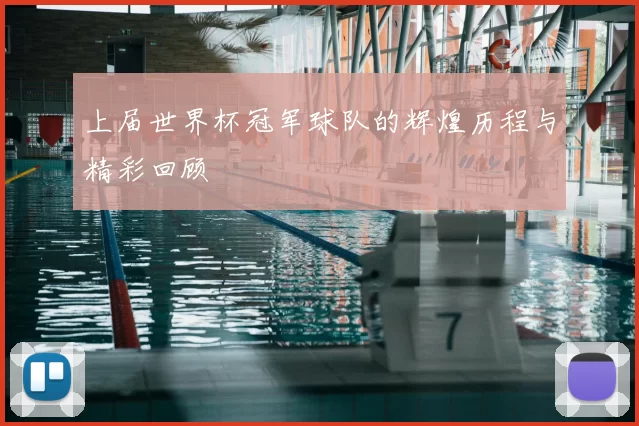 上届世界杯冠军球队的辉煌历程与精彩回顾
