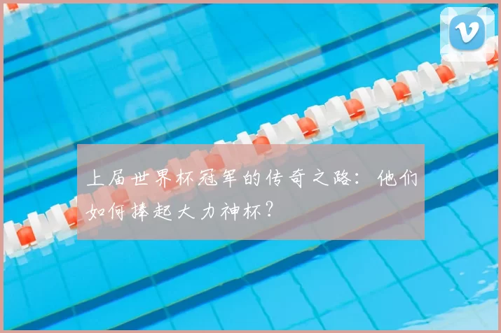 上届世界杯冠军的传奇之路：他们如何捧起大力神杯？
